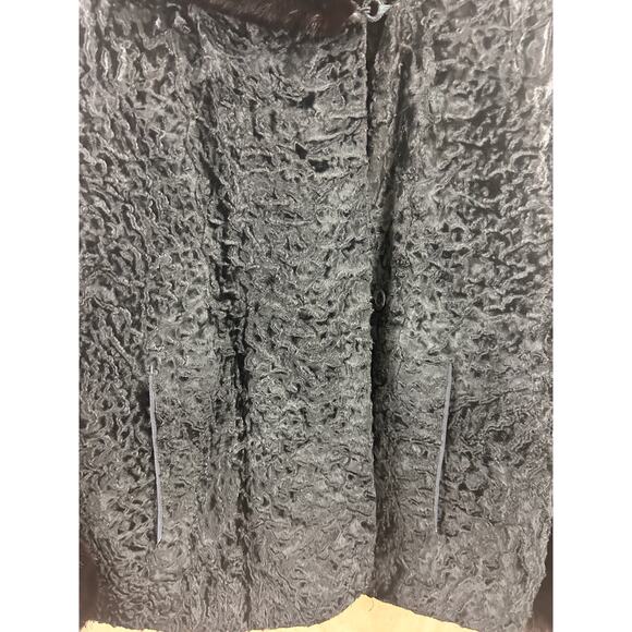 Tarlow Furs Baltimore Vintage Black Fur Jacket Mink Trim Monogrammed - Picture 9 of 14